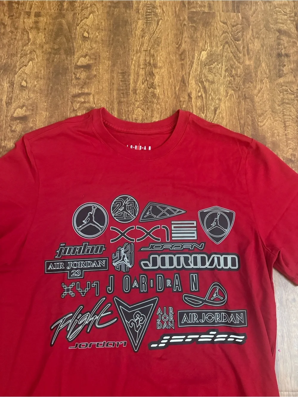 Jordan Men’s Red Graphic Logo Short Sleeve Tee